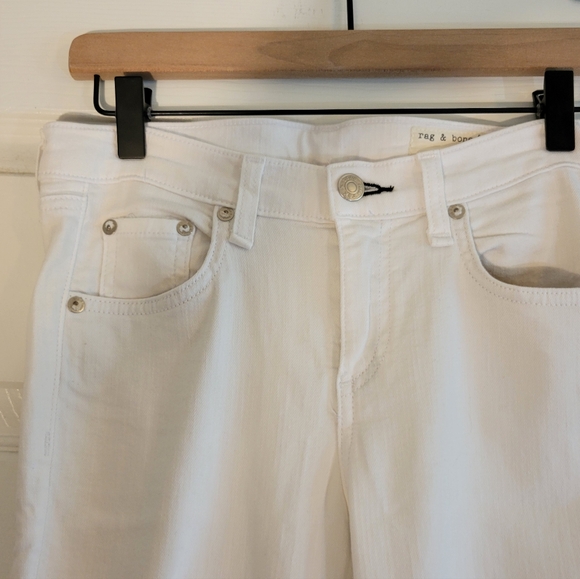 Rag & Bone Women's White Skinny Jeans Size 26 - Picture 3 of 13